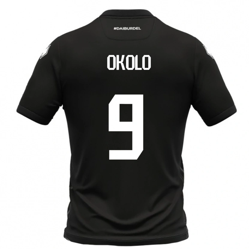 Danxen Kid Daniel Okolo #9 Black White Away Jersey 2025/26 T-Shirt