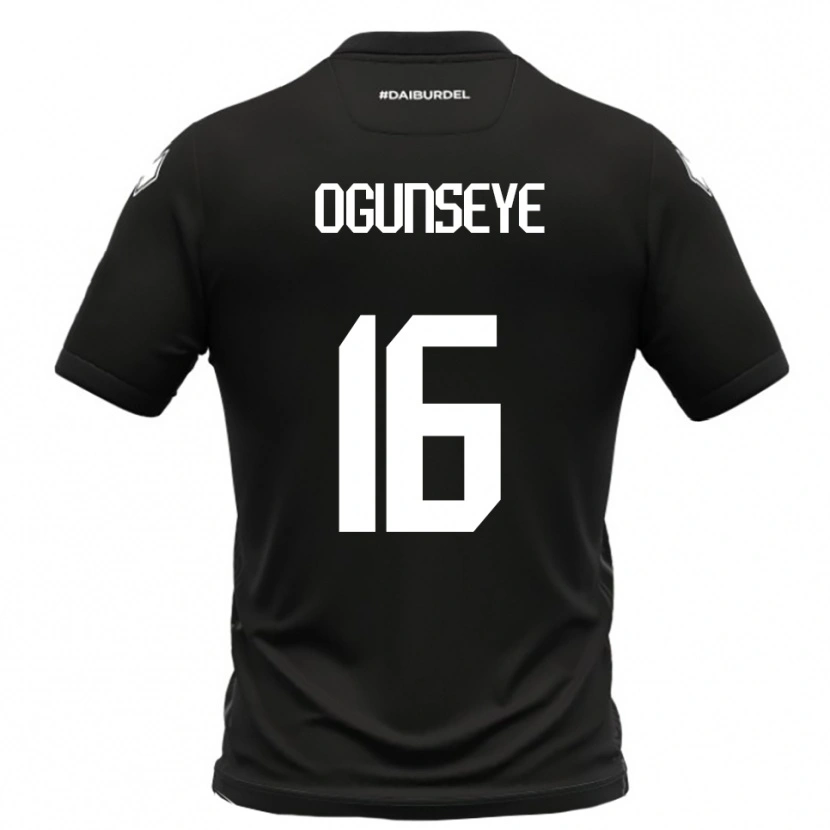 Danxen Kid Roberto Ogunseye #16 Black White Away Jersey 2025/26 T-Shirt