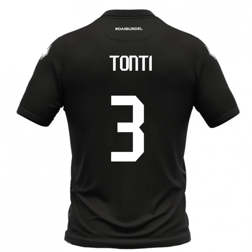 Danxen Kid Federico Tonti #3 Black White Away Jersey 2025/26 T-Shirt