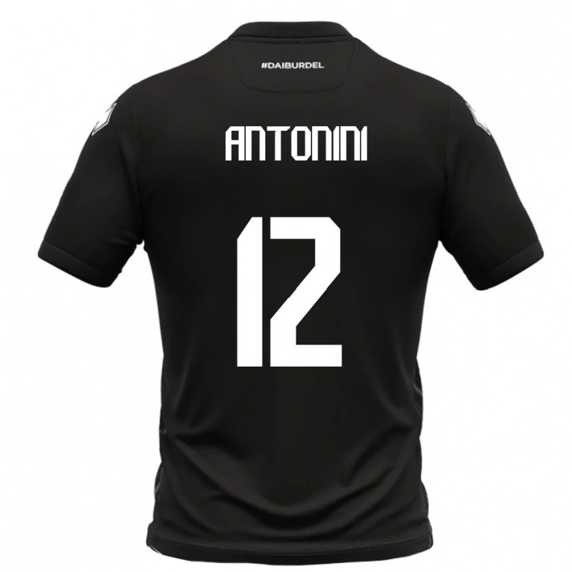 Danxen Kid Francesco Antonini #12 Black White Away Jersey 2025/26 T-Shirt