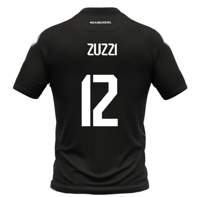 Danxen Kid Riccardo Zuzzi #12 Black White Away Jersey 2025/26 T-Shirt