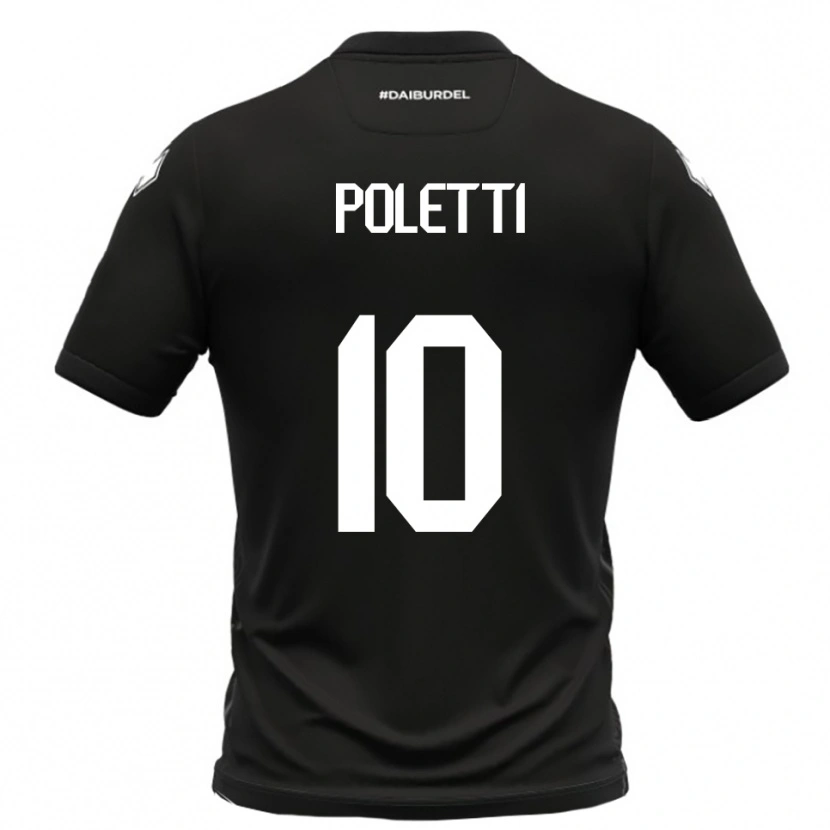 Danxen Kid Thomas Poletti #10 Black White Away Jersey 2025/26 T-Shirt
