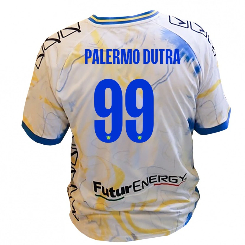 Danxen Kid Ryduan Palermo Dutra #99 White Yellow Blue Away Jersey 2025/26 T-Shirt