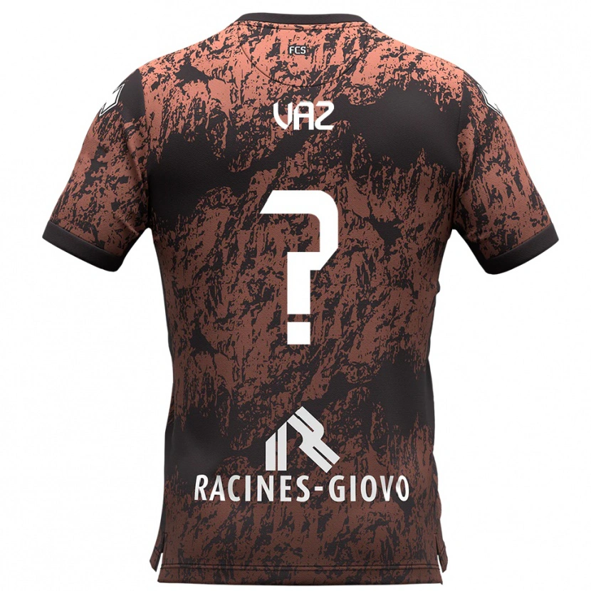 Danxen Kid Pedro Vaz #0 Brown Black Away Jersey 2025/26 T-Shirt