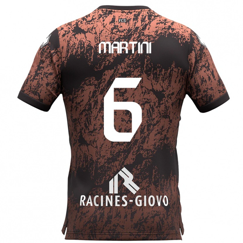 Danxen Kid Jacopo Martini #6 Brown Black Away Jersey 2025/26 T-Shirt