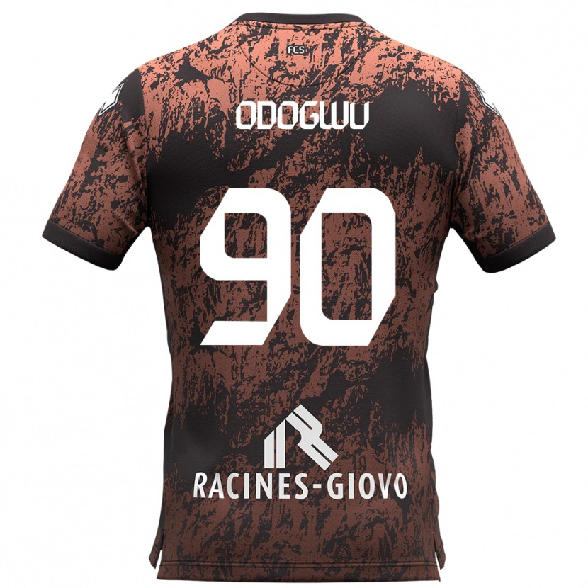 Danxen Kid Raphael Odogwu #90 Brown Black Away Jersey 2025/26 T-Shirt