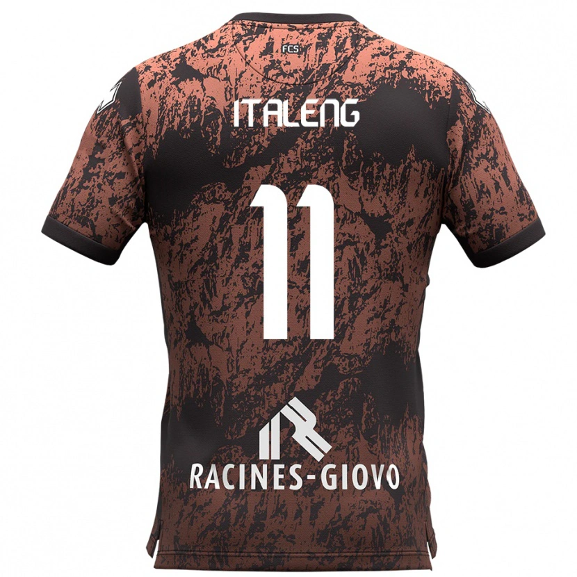 Danxen Kid Jonathan Italeng #11 Brown Black Away Jersey 2025/26 T-Shirt