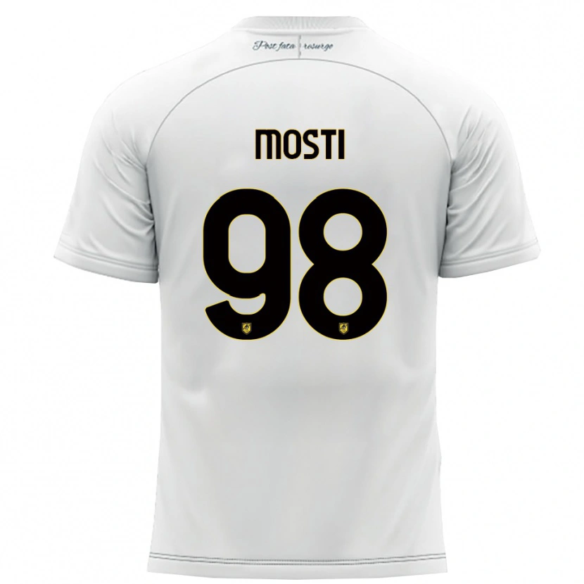 Danxen Kid Nicola Mosti #98 White Yellow Away Jersey 2025/26 T-Shirt