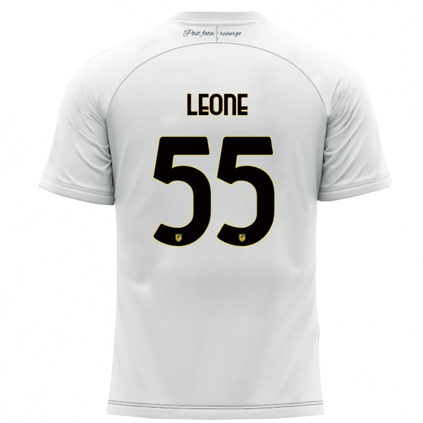 Danxen Kid Giuseppe Leone #55 White Yellow Away Jersey 2025/26 T-Shirt