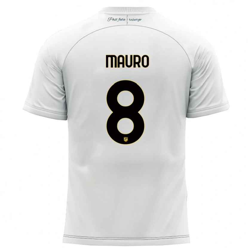 Danxen Kid Antonio Mauro #8 White Yellow Away Jersey 2025/26 T-Shirt