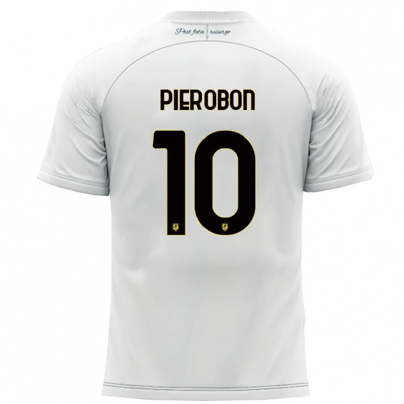 Danxen Kid Christian Pierobon #10 White Yellow Away Jersey 2025/26 T-Shirt