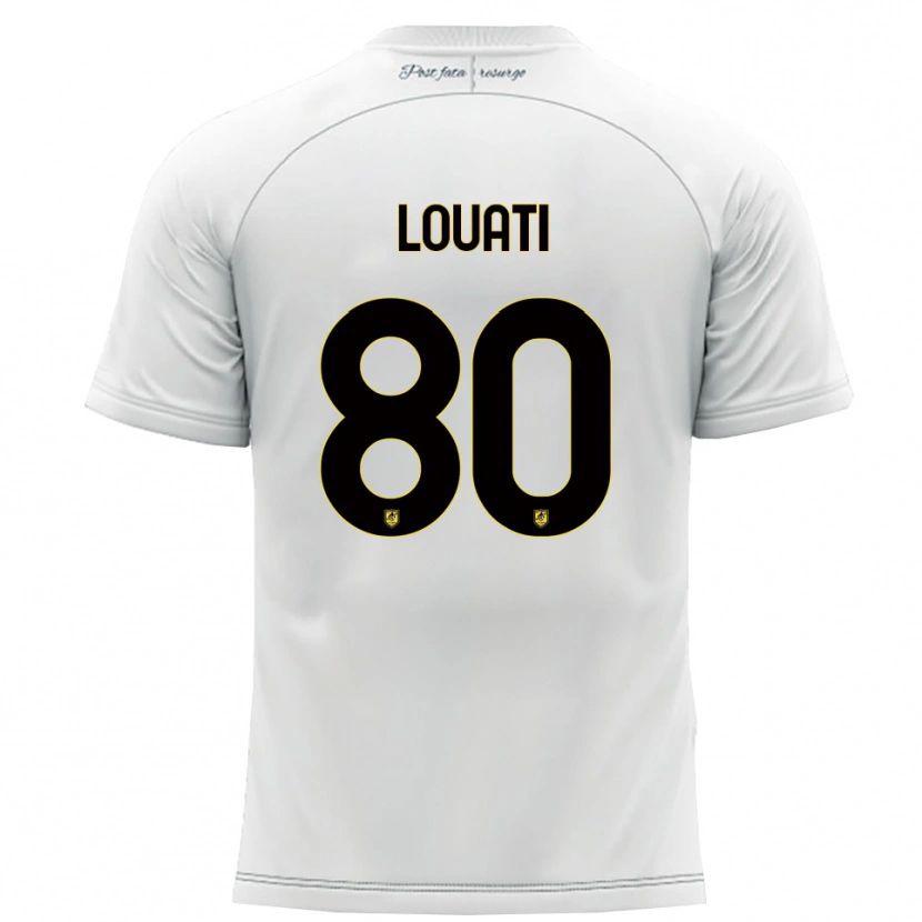 Danxen Kid Alessandro Louati #80 White Yellow Away Jersey 2025/26 T-Shirt
