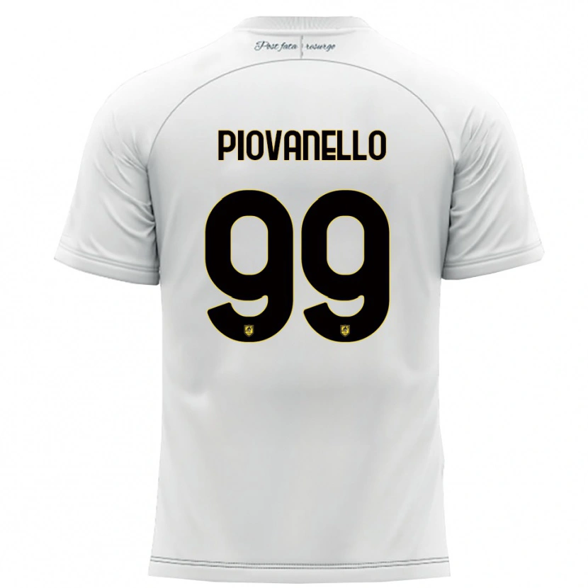 Danxen Kid Enrico Piovanello #99 White Yellow Away Jersey 2025/26 T-Shirt