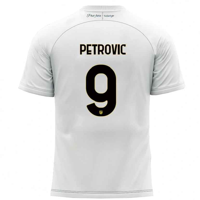 Danxen Kid Tomi Petrovic #9 White Yellow Away Jersey 2025/26 T-Shirt