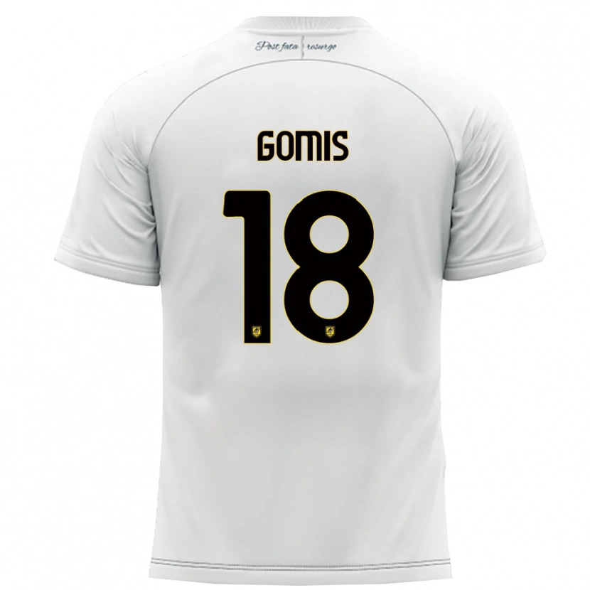 Danxen Kid Francis Gomis #18 White Yellow Away Jersey 2025/26 T-Shirt