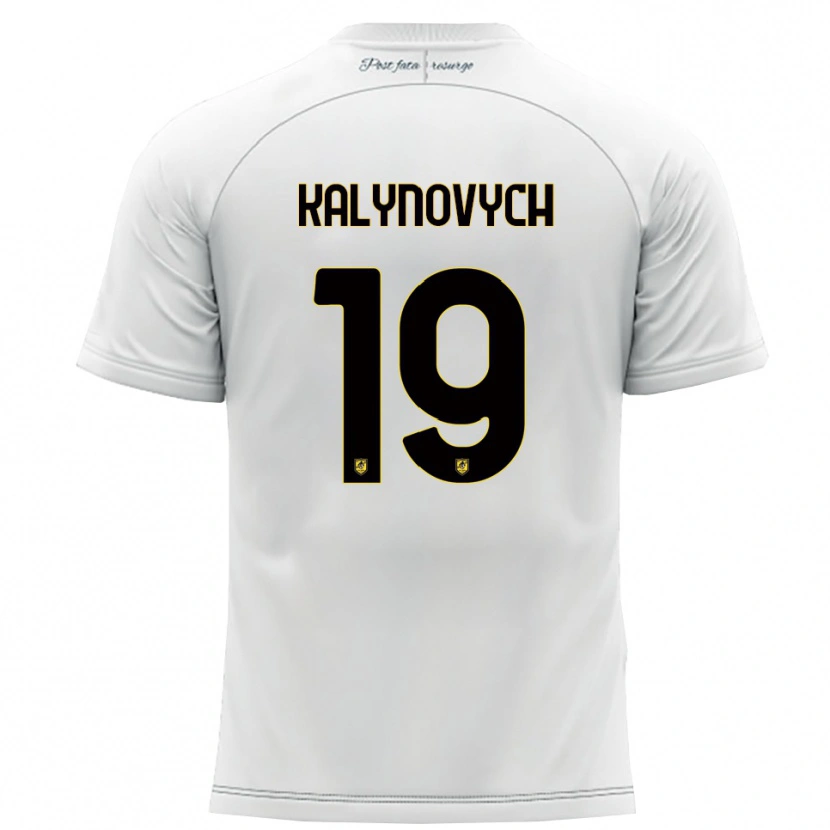 Danxen Kid Igor Kalynovych #19 White Yellow Away Jersey 2025/26 T-Shirt