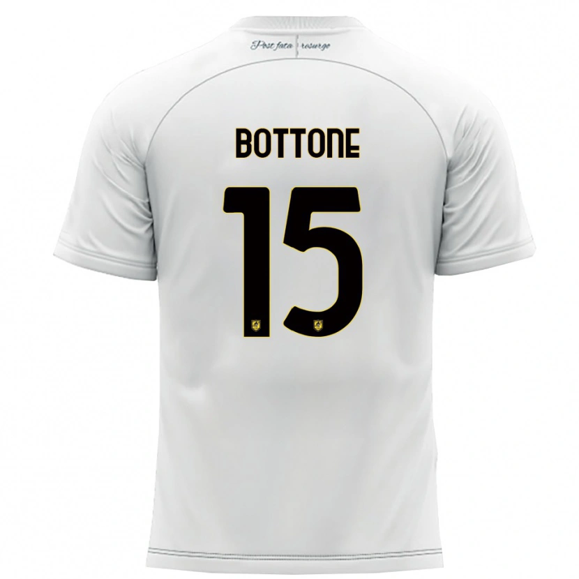 Danxen Kid Salvatore Bottone #15 White Yellow Away Jersey 2025/26 T-Shirt