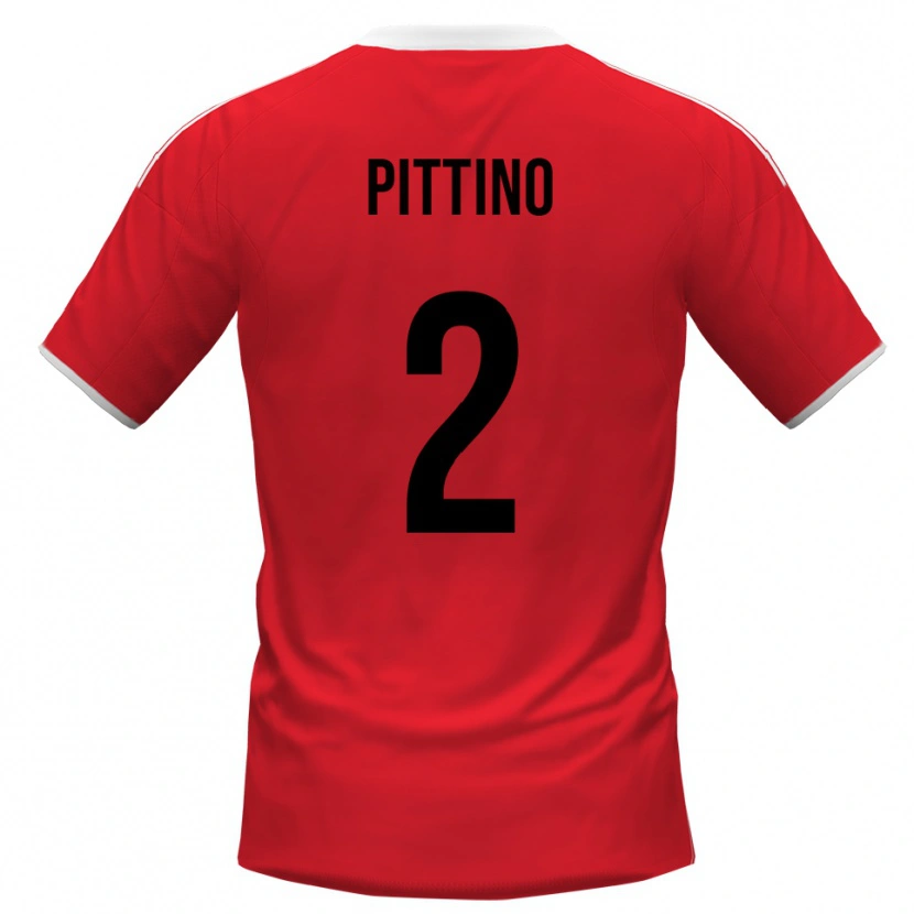 Danxen Kid Tommaso Pittino #2 Red White Away Jersey 2025/26 T-Shirt