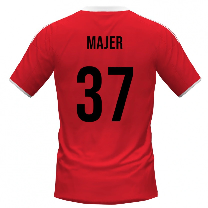 Danxen Kid Zan Majer #37 Red White Away Jersey 2025/26 T-Shirt