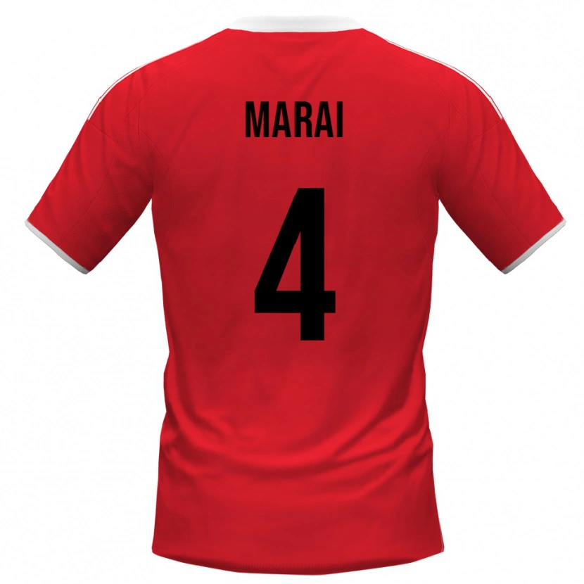 Danxen Kid Cristian Marai #4 Red White Away Jersey 2025/26 T-Shirt