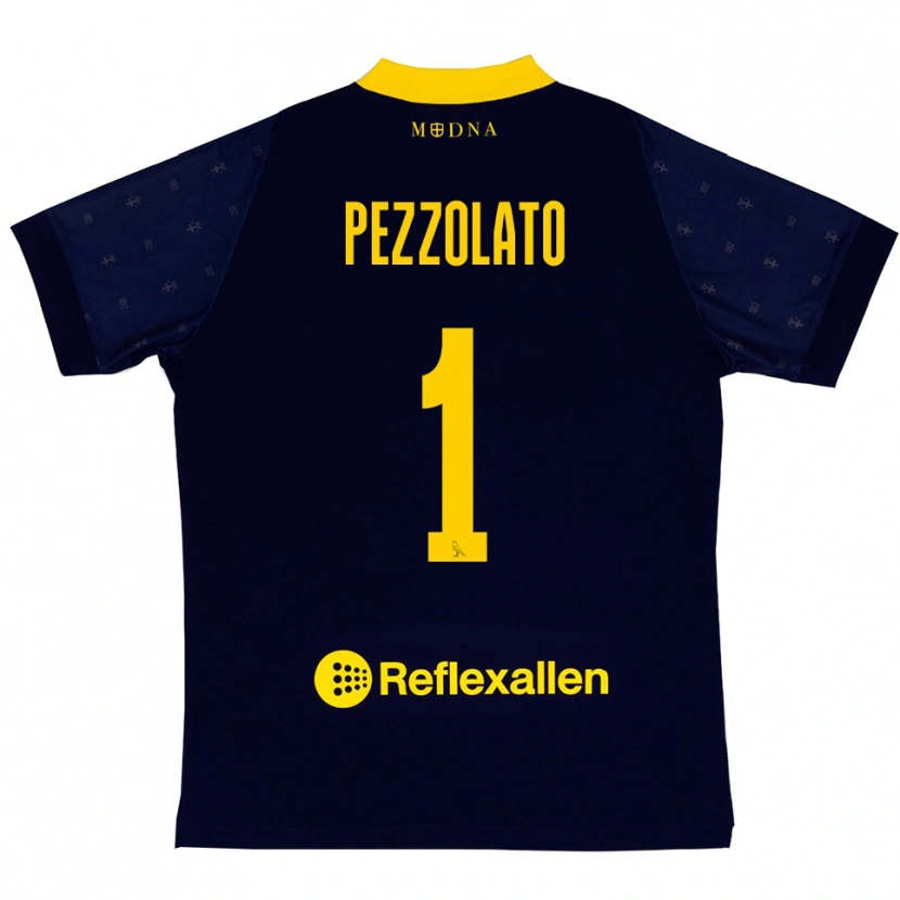Danxen Kid Michele Pezzolato #1 Navy Yellow Away Jersey 2025/26 T-Shirt