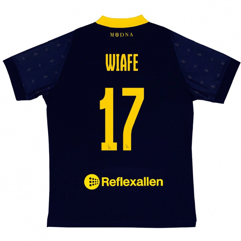 Danxen Kid Samuel Wiafe #17 Navy Yellow Away Jersey 2025/26 T-Shirt