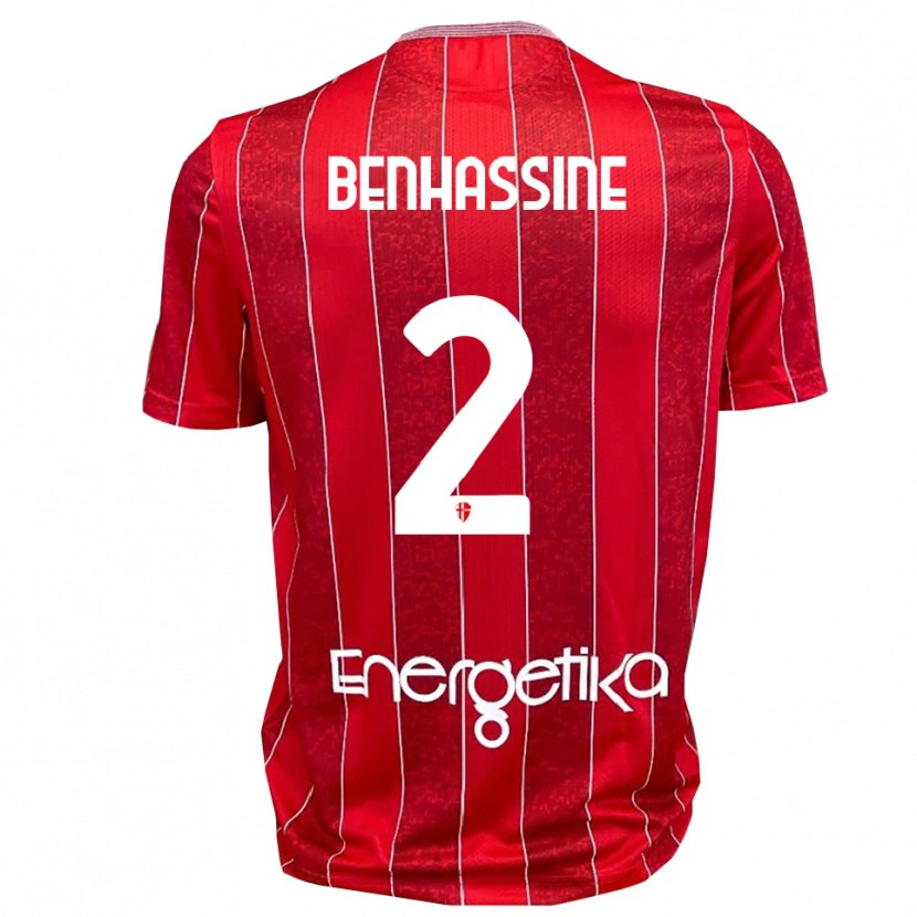 Danxen Kid Bilel Benhassine #2 Red White Away Jersey 2025/26 T-Shirt