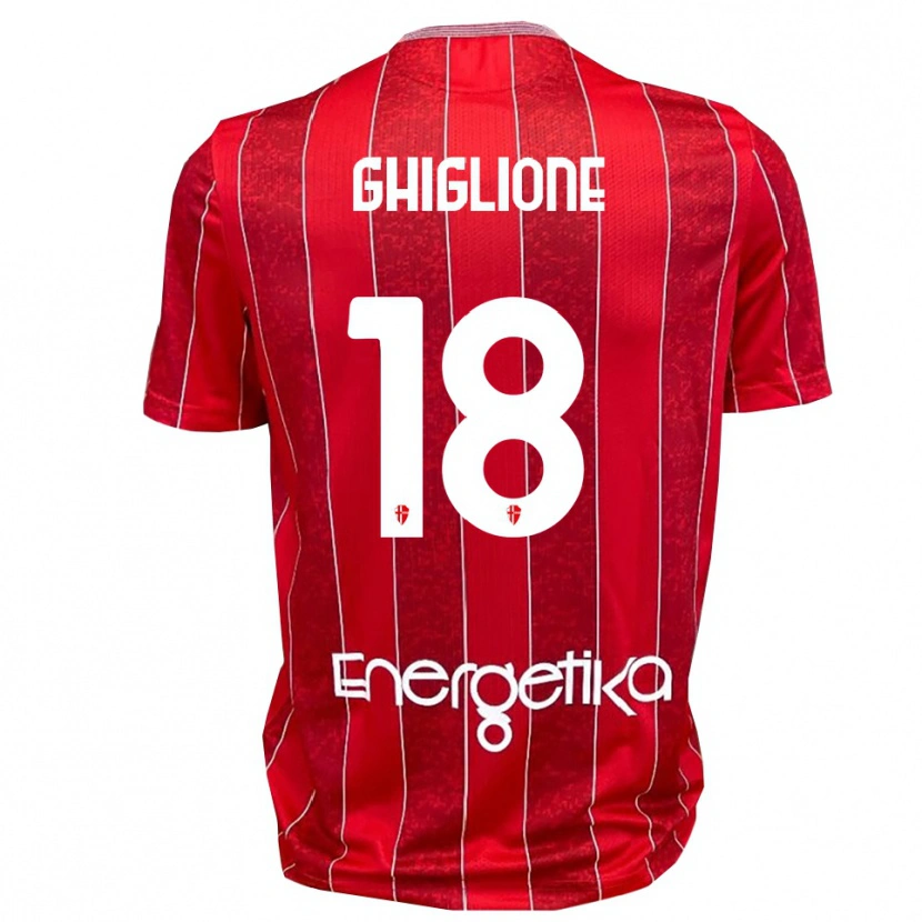 Danxen Kid Paolo Ghiglione #18 Red White Away Jersey 2025/26 T-Shirt