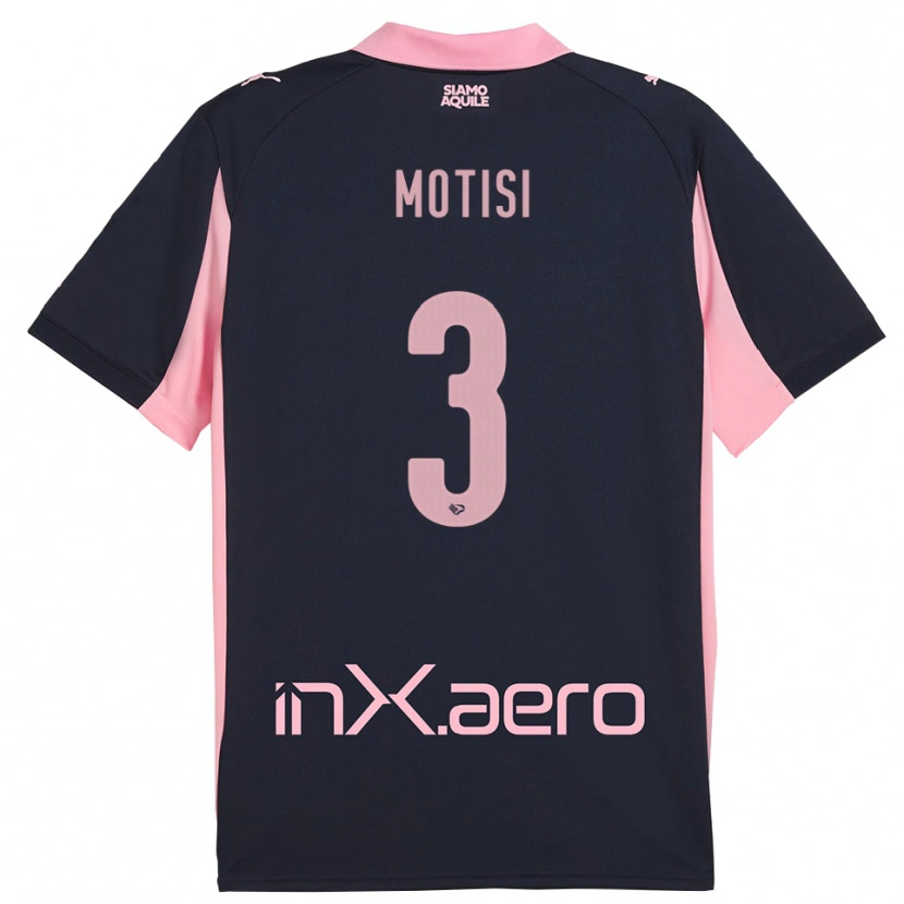 Danxen Kid Giuseppe Motisi #3 Navy Pink Away Jersey 2025/26 T-Shirt
