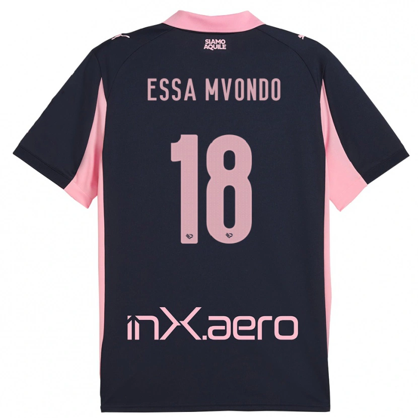 Danxen Kid Troy Evans Essa Mvondo #18 Navy Pink Away Jersey 2025/26 T-Shirt