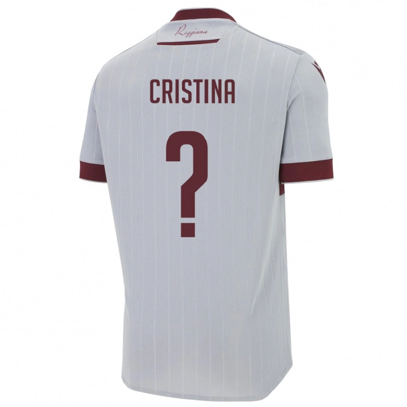 Danxen Kid Mosca Cristina #0 Burgundy White Away Jersey 2025/26 T-Shirt