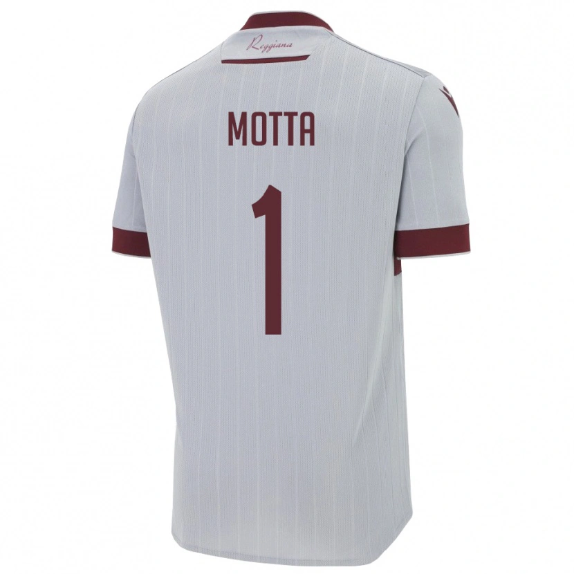 Danxen Kid Edoardo Motta #1 Burgundy White Away Jersey 2025/26 T-Shirt