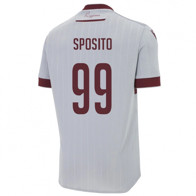 Danxen Kid Alex Sposito #99 Burgundy White Away Jersey 2025/26 T-Shirt