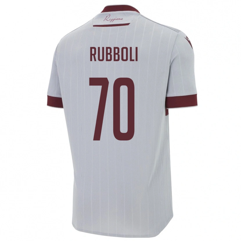 Danxen Kid Lorenzo Rubboli #70 Burgundy White Away Jersey 2025/26 T-Shirt