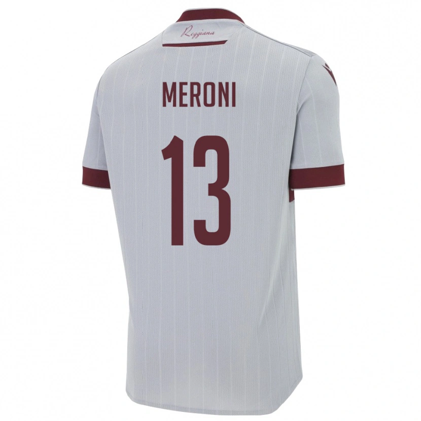 Danxen Kid Andrea Meroni #13 Burgundy White Away Jersey 2025/26 T-Shirt
