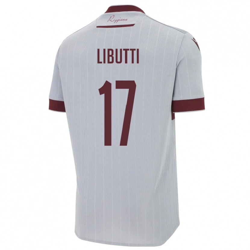 Danxen Kid Lorenzo Libutti #17 Burgundy White Away Jersey 2025/26 T-Shirt