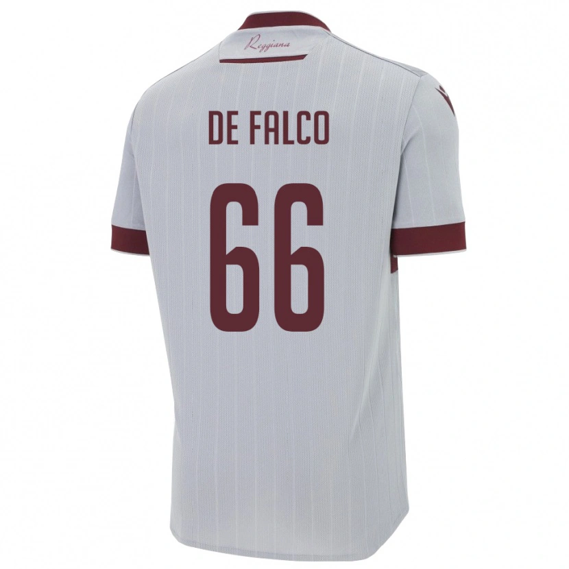 Danxen Kid Cristian De Falco #66 Burgundy White Away Jersey 2025/26 T-Shirt