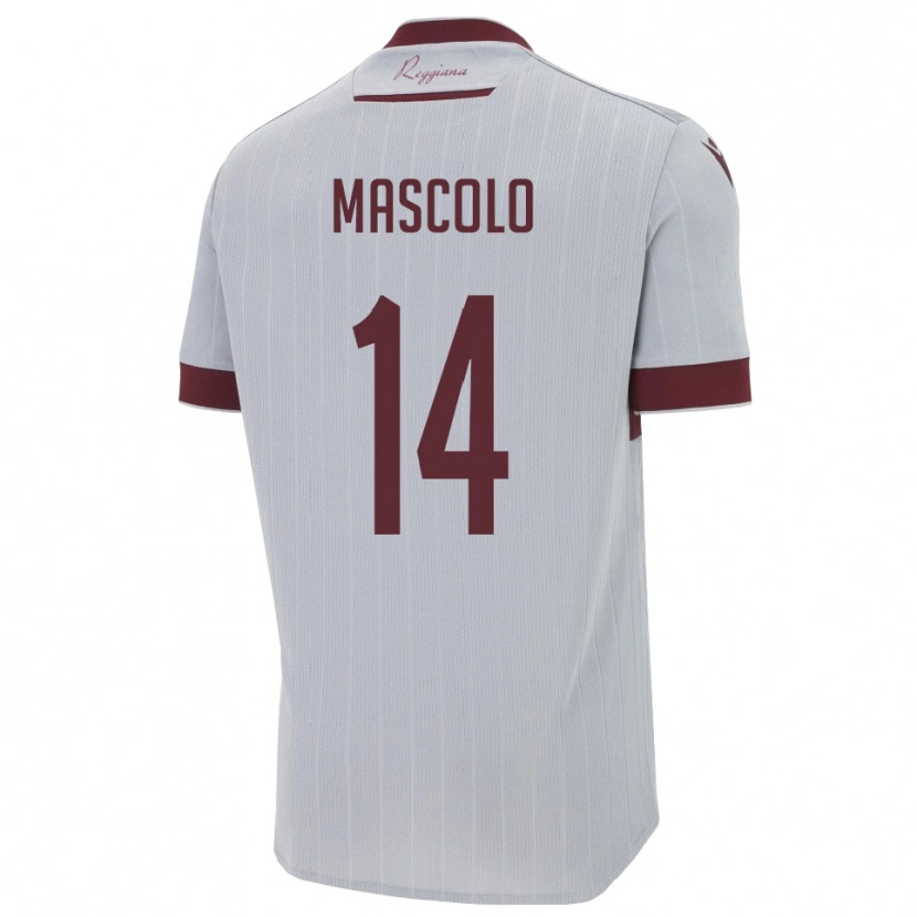 Danxen Kid Luca Mascolo #14 Burgundy White Away Jersey 2025/26 T-Shirt