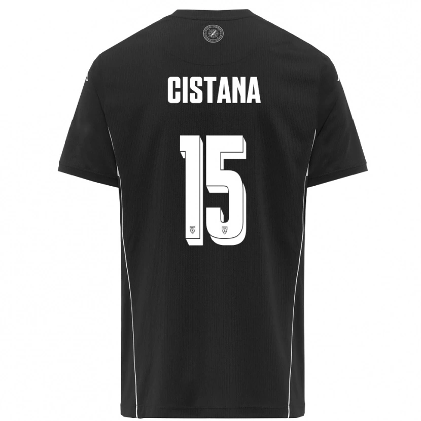 Danxen Kid Andrea Cistana #15 Black White Away Jersey 2025/26 T-Shirt