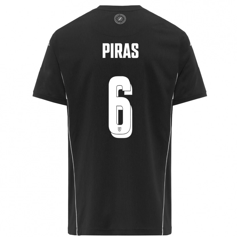 Danxen Kid Filippo Piras #6 Black White Away Jersey 2025/26 T-Shirt