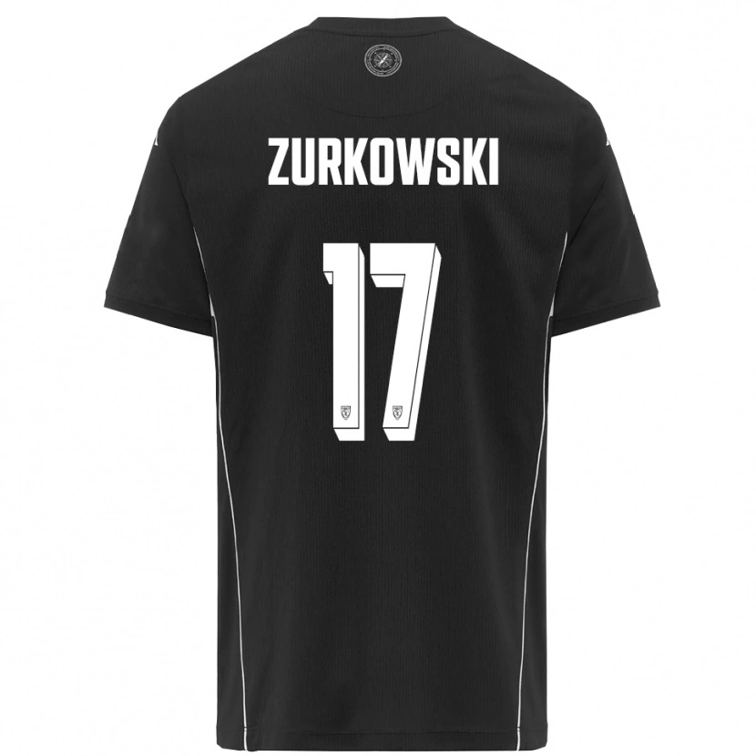 Danxen Kid Szymon Żurkowski #17 Black White Away Jersey 2025/26 T-Shirt