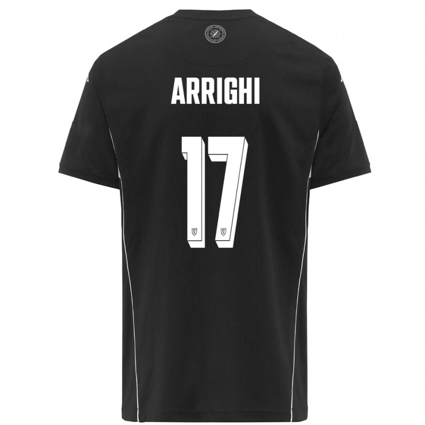 Danxen Kid Matteo Arrighi #17 Black White Away Jersey 2025/26 T-Shirt