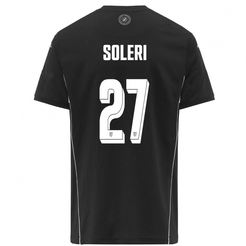 Danxen Kid Edoardo Soleri #27 Black White Away Jersey 2025/26 T-Shirt