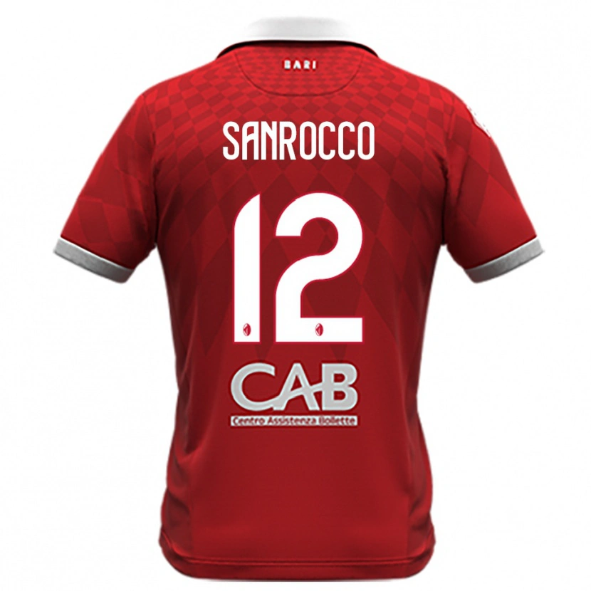 Danxen Kid Michele Sanrocco #12 Red White Away Jersey 2025/26 T-Shirt