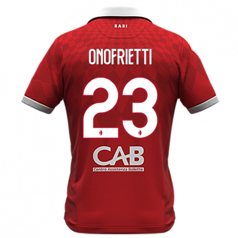 Danxen Kid Vincenzo Onofrietti #23 Red White Away Jersey 2025/26 T-Shirt