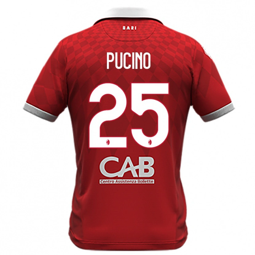 Danxen Kid Raffaele Pucino #25 Red White Away Jersey 2025/26 T-Shirt