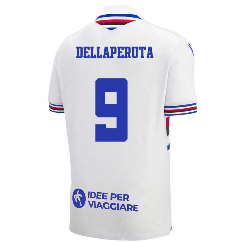 Danxen Kid Tori Dellaperuta #9 White Blue Red Away Jersey 2025/26 T-Shirt
