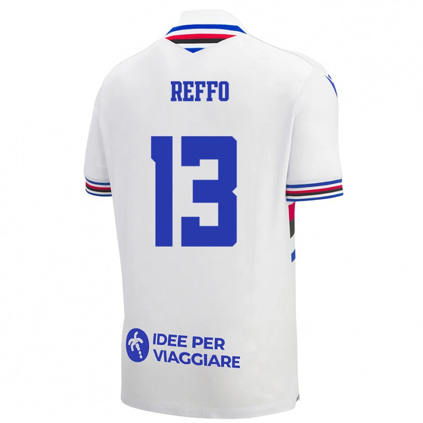 Danxen Kid Mario Reffo #13 White Blue Red Away Jersey 2025/26 T-Shirt