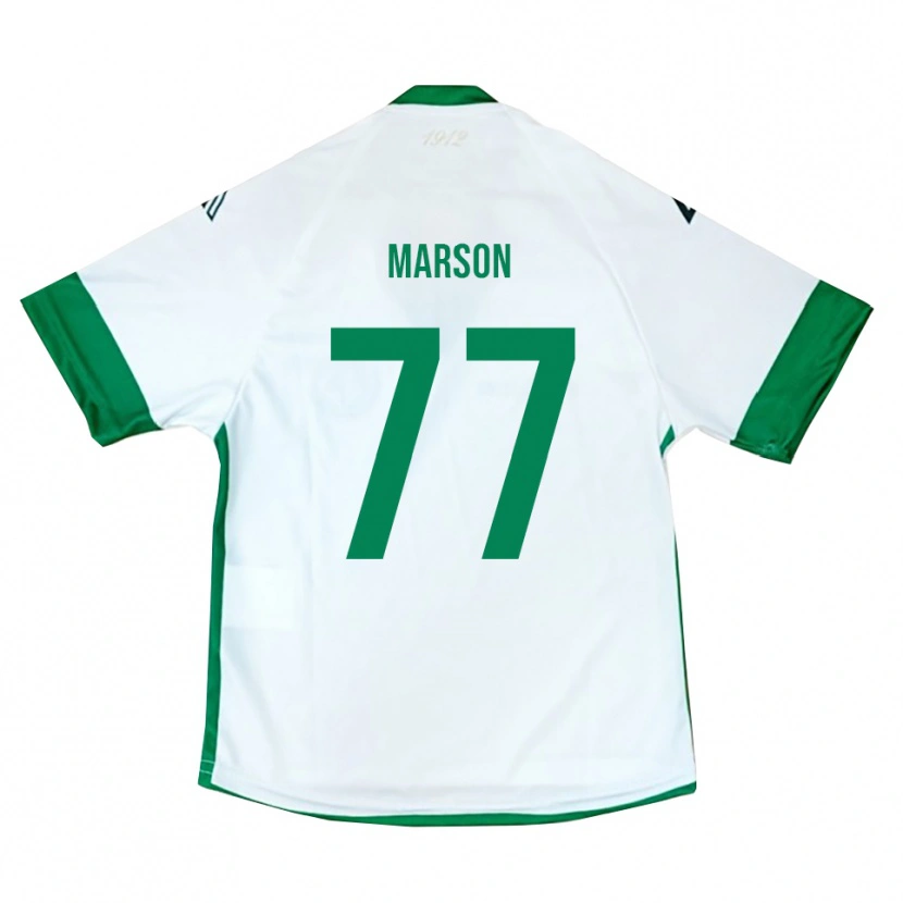 Danxen Kid Leonardo Marson #77 White Green Blue Away Jersey 2025/26 T-Shirt