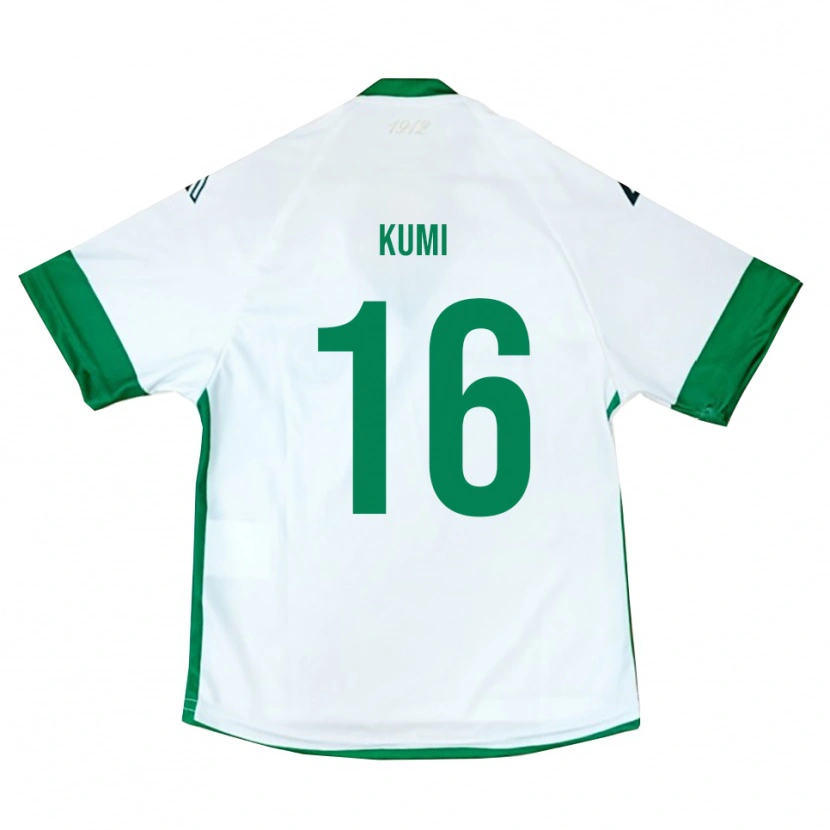 Danxen Kid Justin Kumi #16 White Green Blue Away Jersey 2025/26 T-Shirt